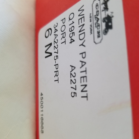 Coach Wendy Port Size 6 pointy flat shoes purple - Picture 5 of 5